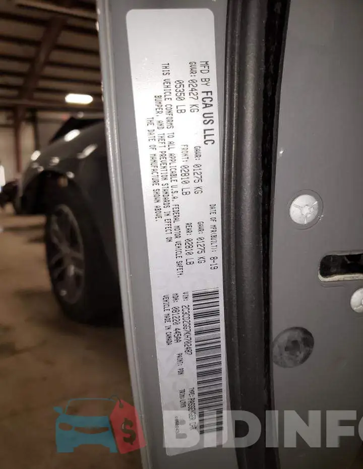 2C3CDZGG7KH702487 Photo# 10