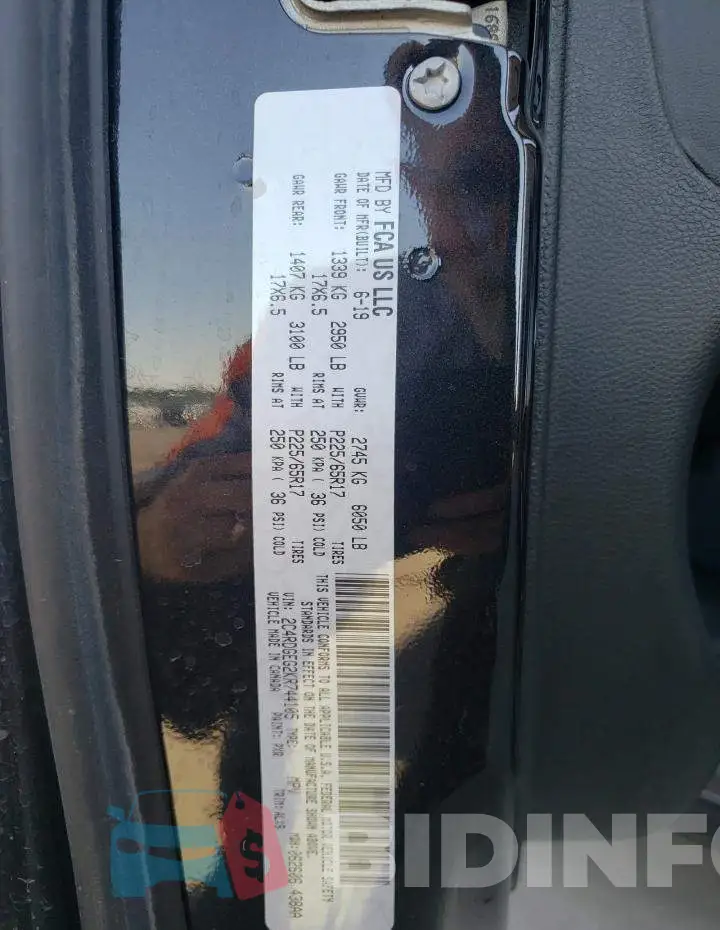2C4RDGEG2KR744105 Photo# 10