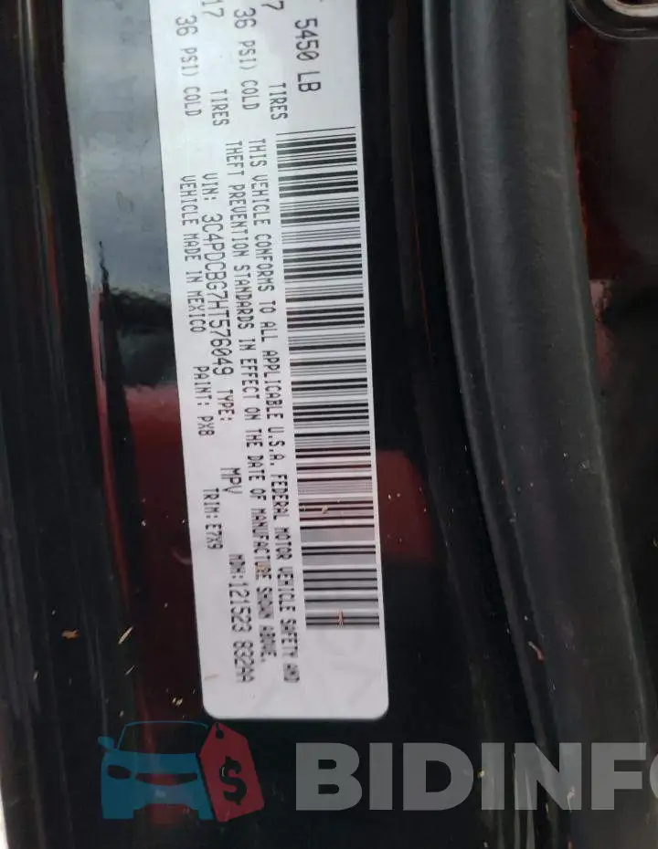 3C4PDCBG7HT576049 Photo# 10