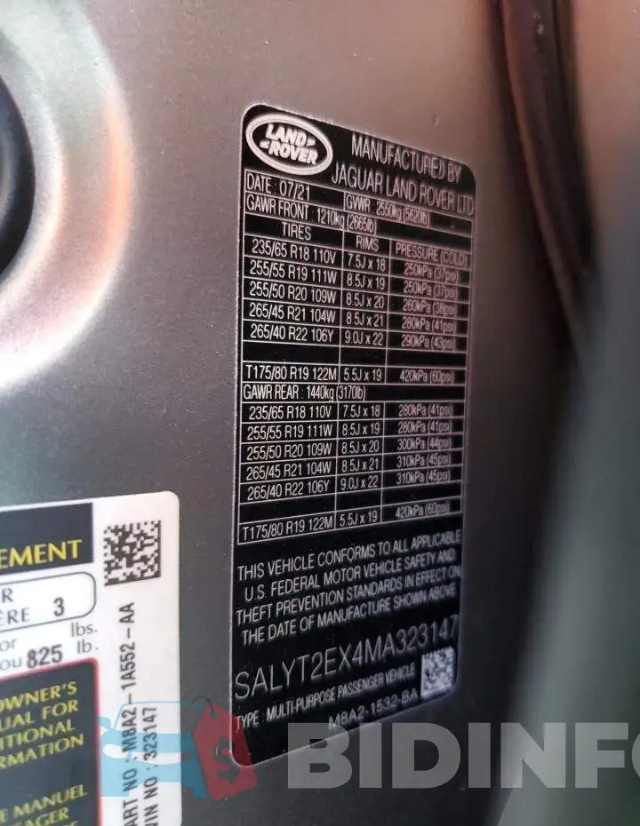 SALYT2EX4MA323147 Photo# 10