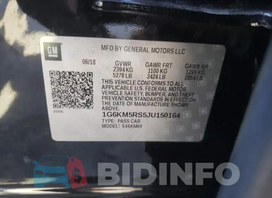 1G6KM5RS5JU150164 Photo# 10