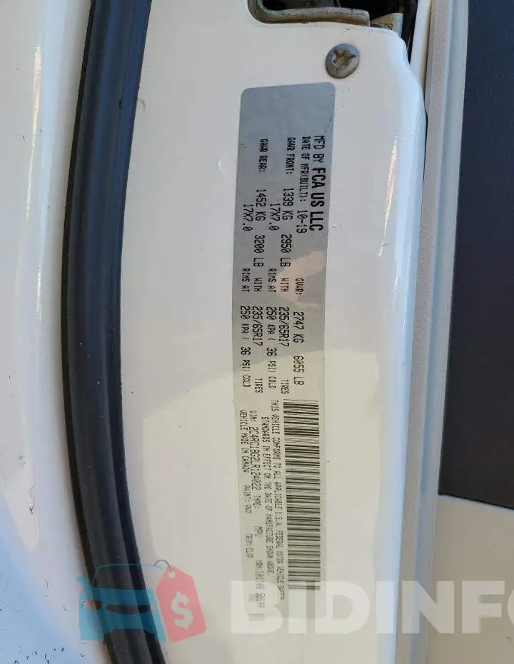 2C4RC1BG2LR124022 Photo# 10