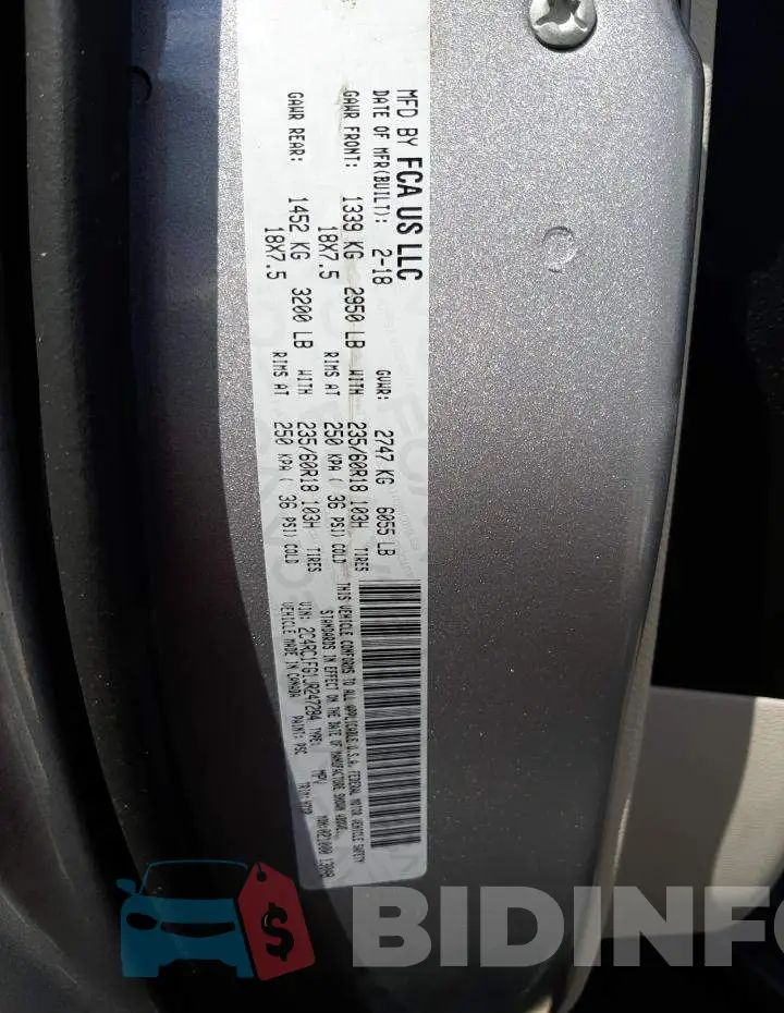 2C4RC1FG1JR247284 Photo# 10