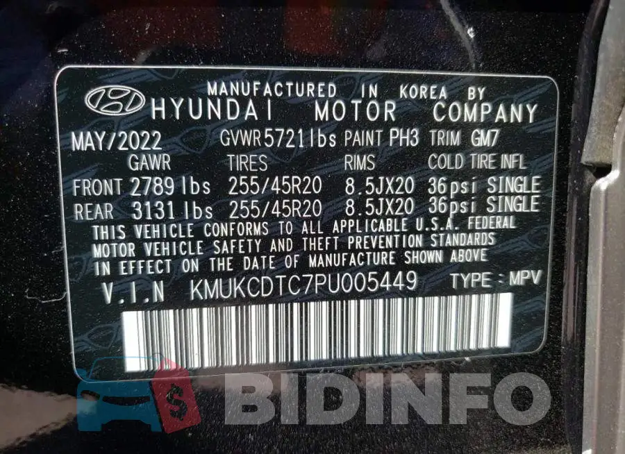 KMUKCDTC7PU005449 Photo# 10
