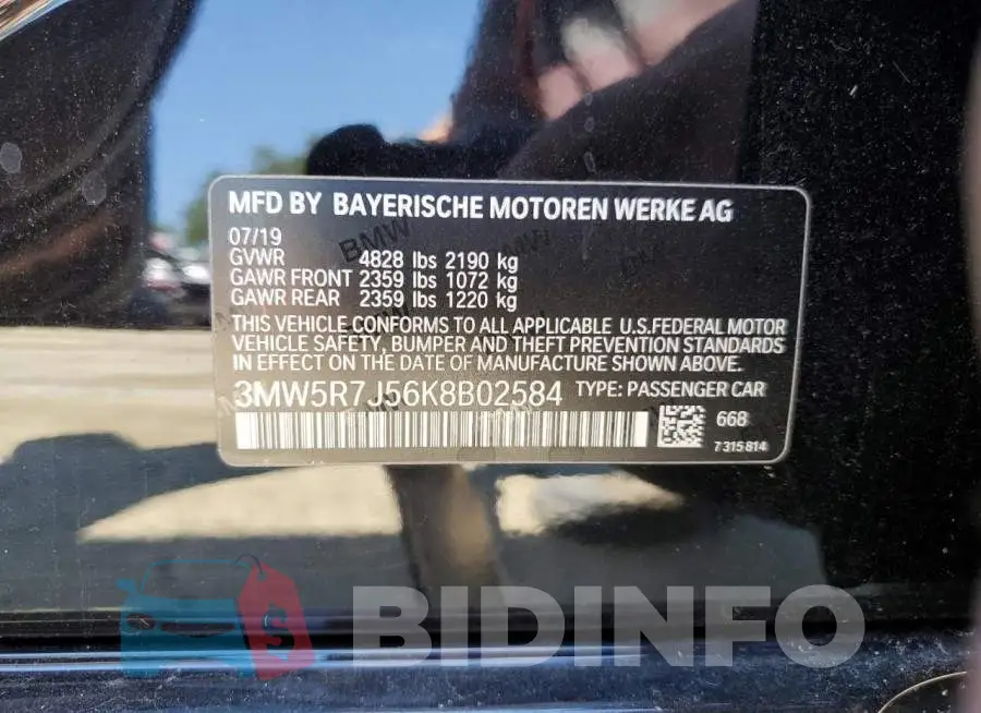 3MW5R7J56K8B02584 Photo# 10