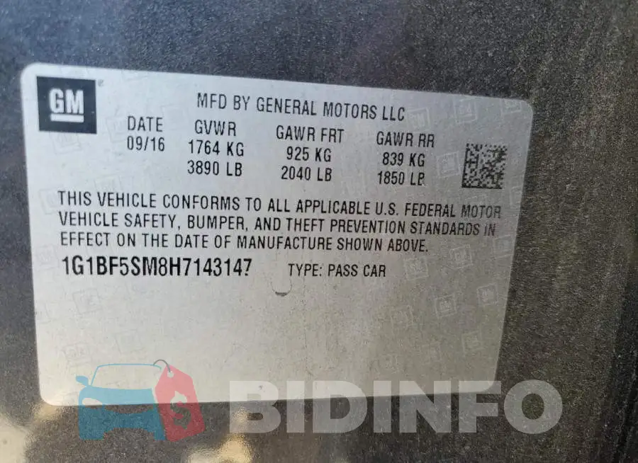 1G1BF5SM8H7143147 Photo# 10
