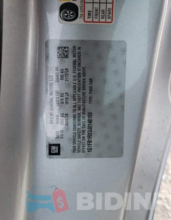 1G1FB1RX9J0148183 Photo# 10