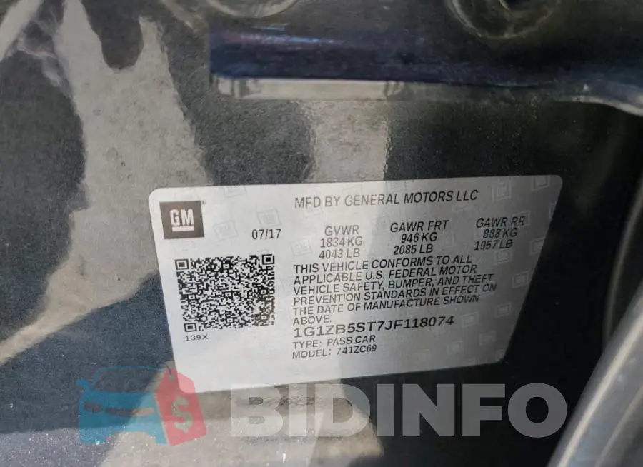 1G1ZB5ST7JF118074 Photo# 10