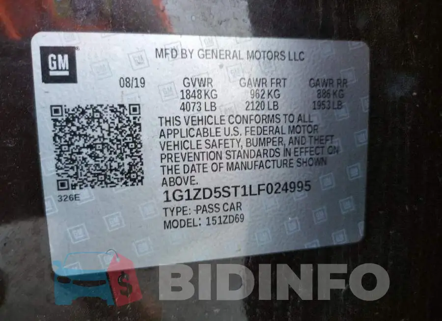 1G1ZD5ST1LF024995 Photo# 10