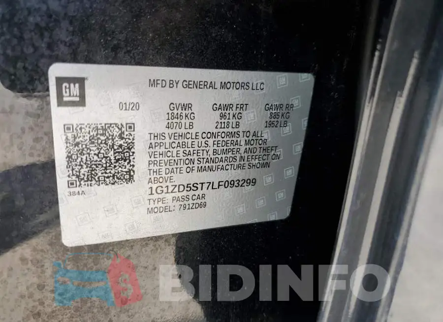 1G1ZD5ST7LF093299 Photo# 10