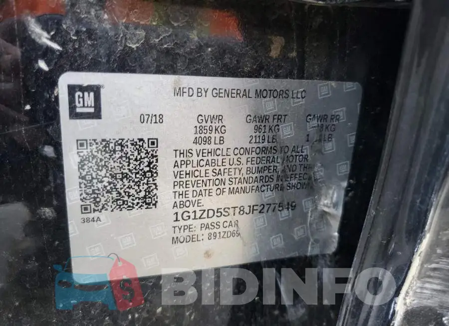 1G1ZD5ST8JF277549 Photo# 10