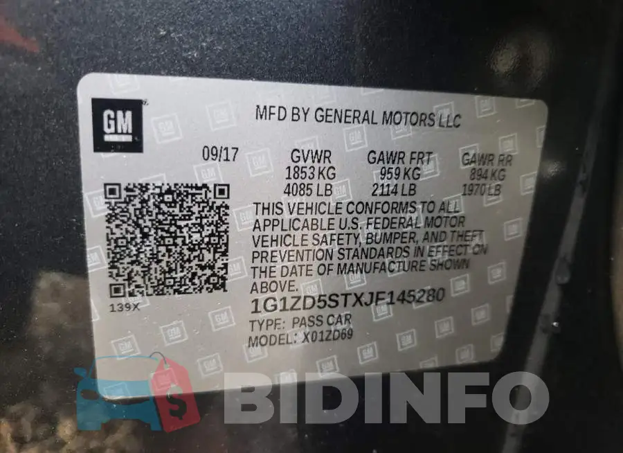 1G1ZD5STXJF145280 Photo# 10
