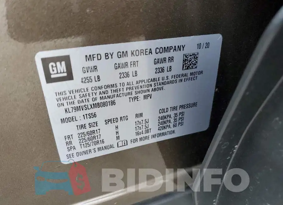 KL79MVSLXMB080186 Photo# 10