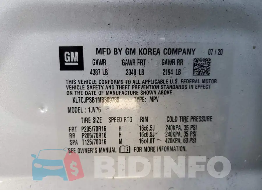 KL7CJPSB1MB309789 Photo# 10