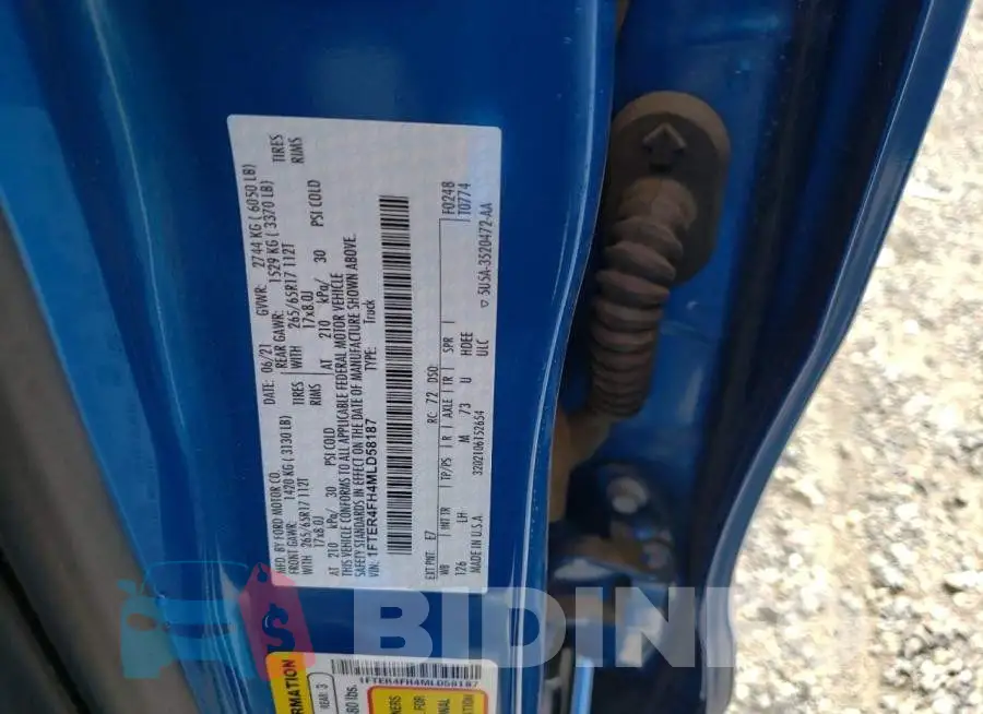 1FTER4FH4MLD58187 Photo# 10