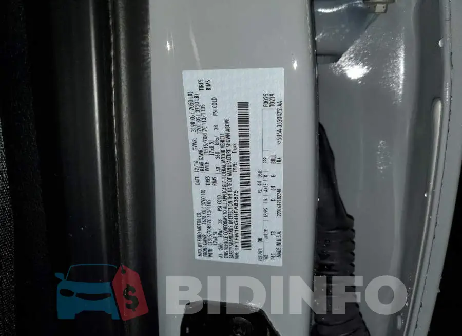 1FTFW1RG4HFA83875 Photo# 10