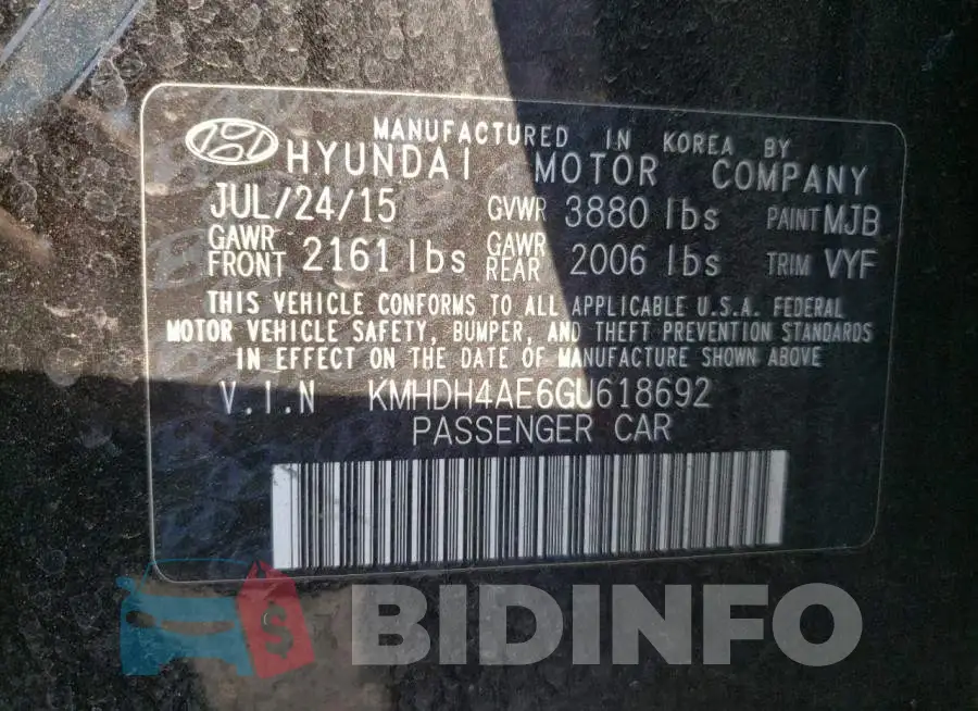 KMHDH4AE6GU618692 Photo# 10