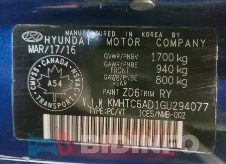 KMHTC6AD1GU294077 Photo# 10