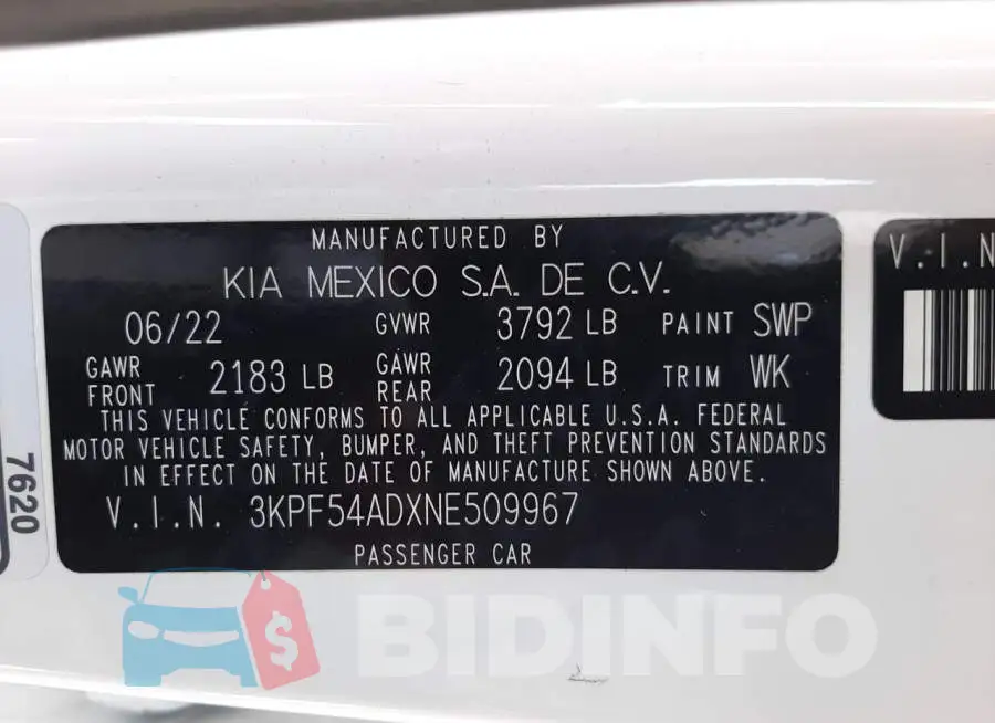 3KPF54ADXNE509967 Photo# 10