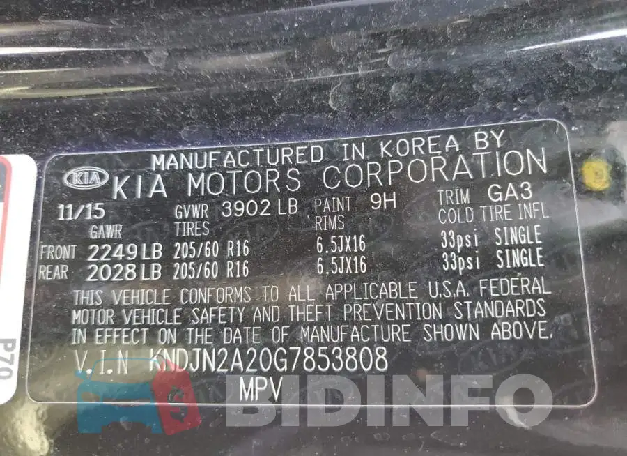 KNDJN2A20G7853808 Photo# 10