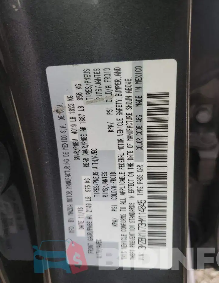 3MZBN1V73HM114845 Photo# 10