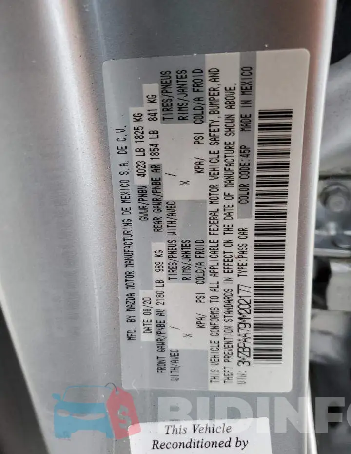 3MZBPAA79MM202177 Photo# 10