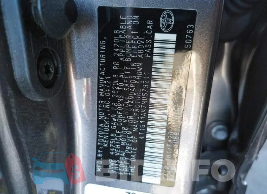 4T1G11AK7MU579211 Photo# 10