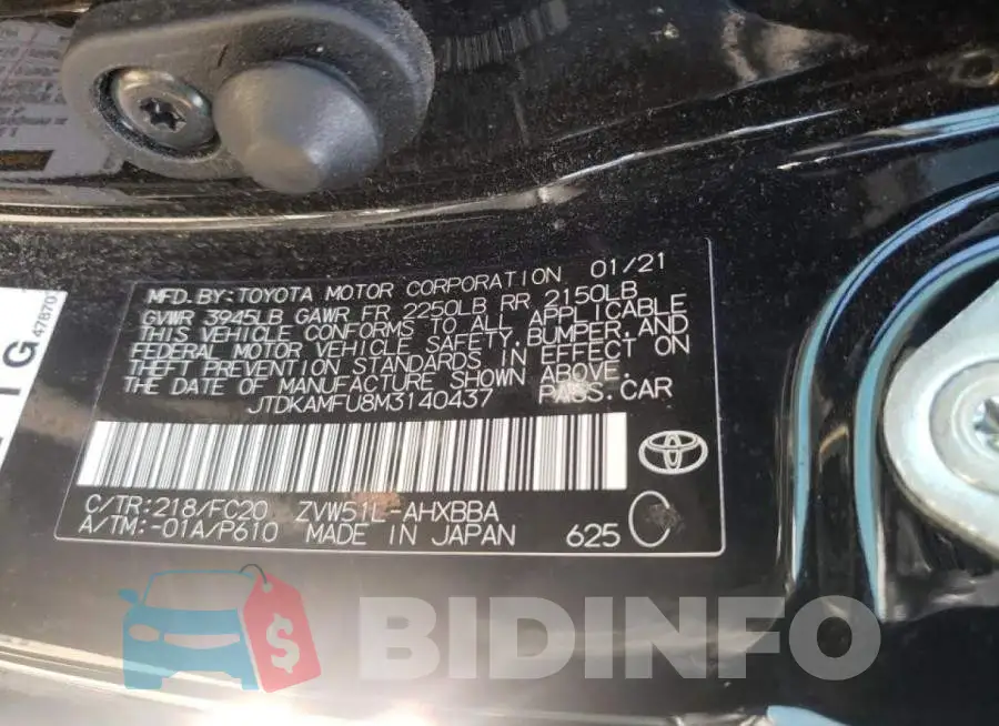 JTDKAMFU8M3140437 Photo# 10