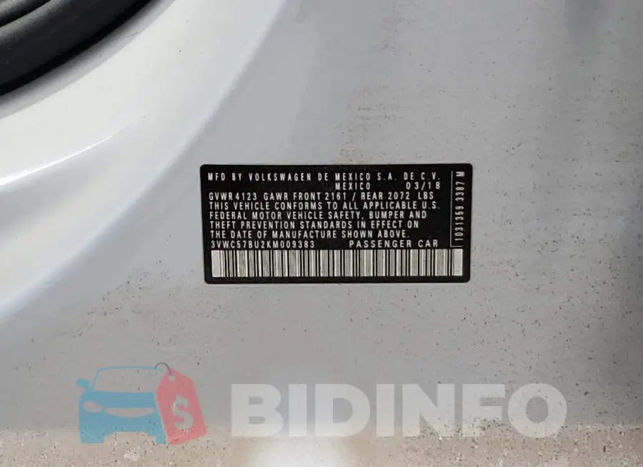 3VWC57BU2KM009383 Photo# 10