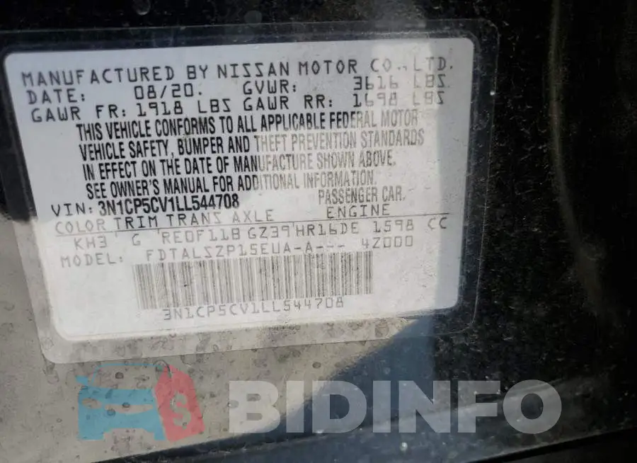 3N1CP5CV1LL544708 Photo# 10