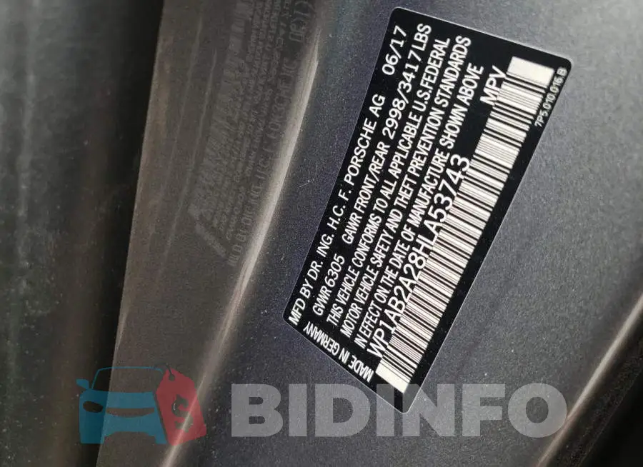 WP1AB2A28HLA53743 Photo# 9