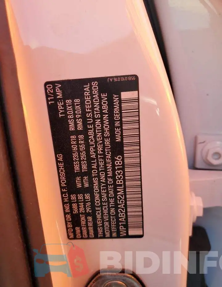 WP1AB2A52MLB33186 Photo# 10