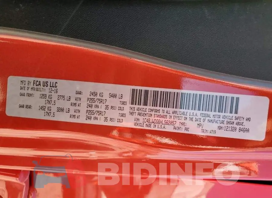 1C4BJWDG6HL562057 Photo# 10