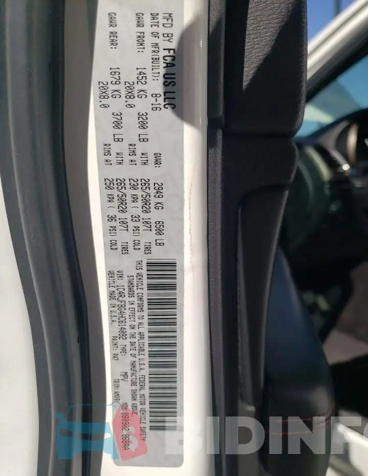 1C4RJFBG4HC614092 Photo# 10