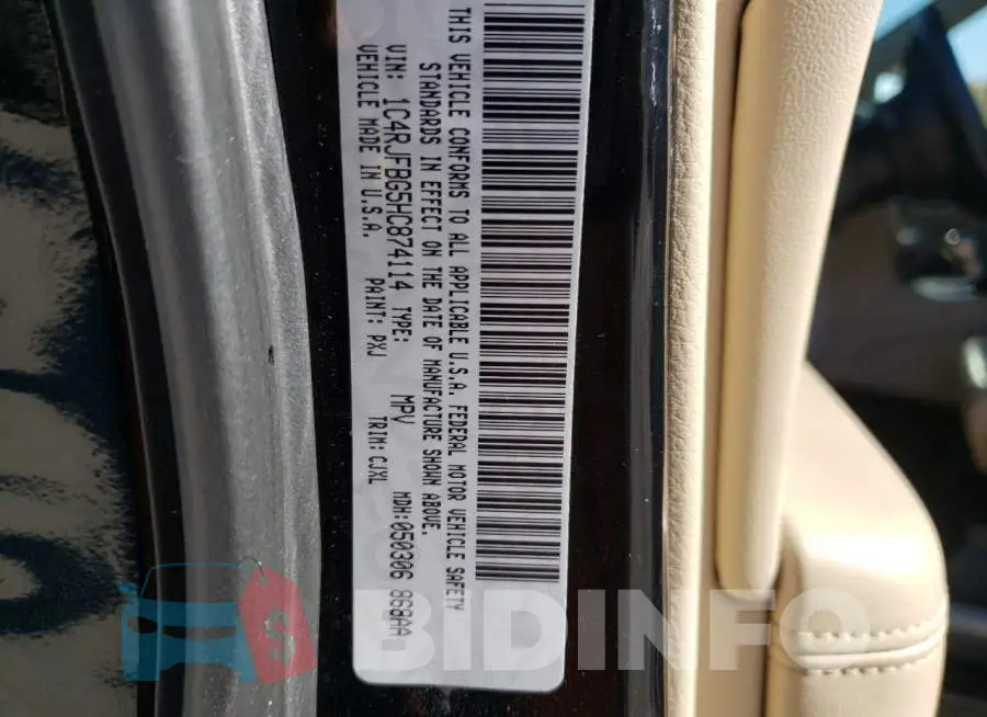 1C4RJFBG5HC874114 Photo# 10