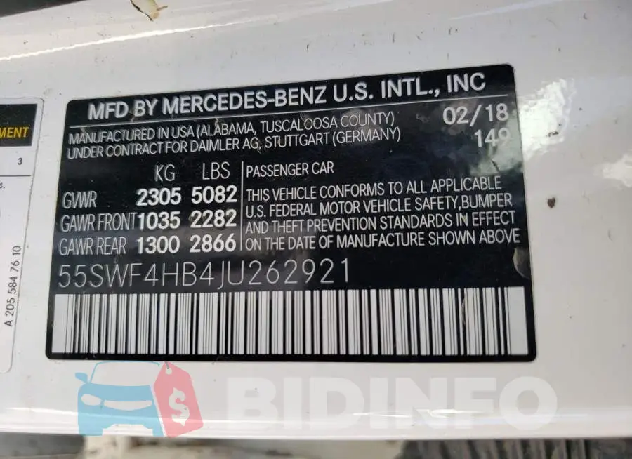 55SWF4HB4JU262921 Photo# 10