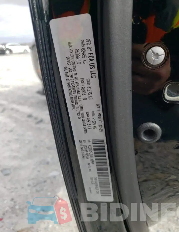 2C3CDZFJ1LH109304 Photo# 10