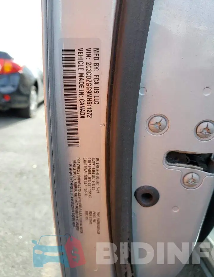 2C3CDZGG9MH611272 Photo# 10