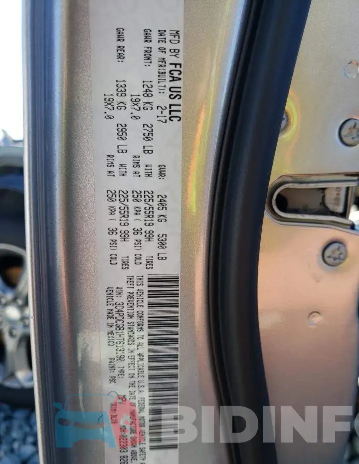 3C4PDCGB1HT613190 Photo# 10