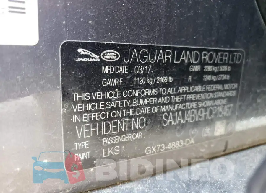 SAJAJ4BV9HCP15467 Photo# 10
