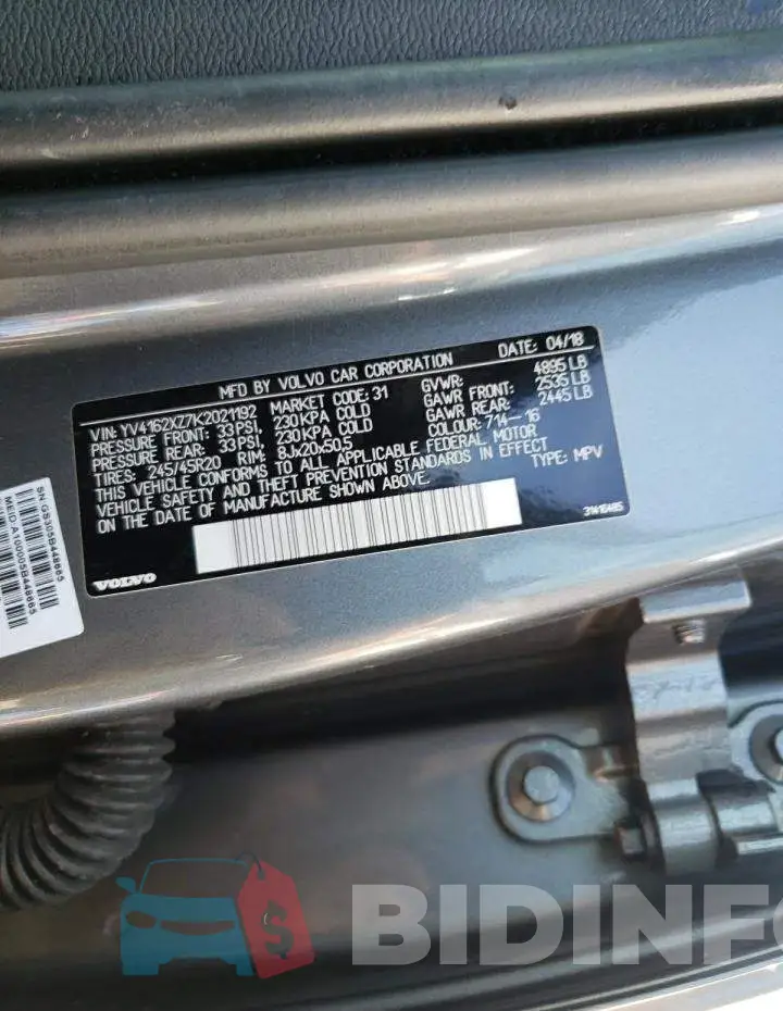 YV4162XZ7K2021192 Photo# 10