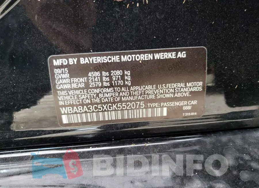 WBA8A3C5XGK552075 Photo# 10