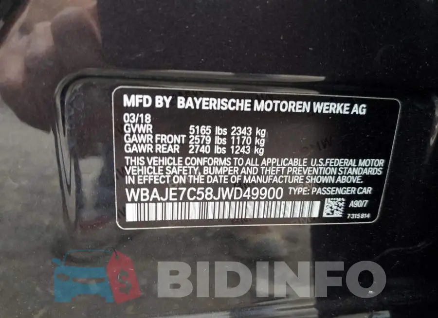 WBAJE7C58JWD49900 Photo# 10