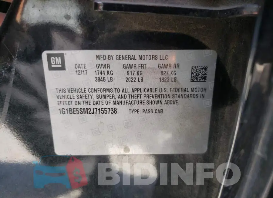 1G1BE5SM2J7155738 Photo# 10