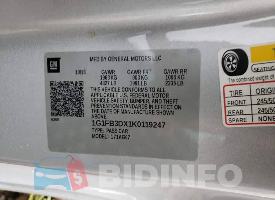 1G1FB3DX1K0119247 Photo# 10