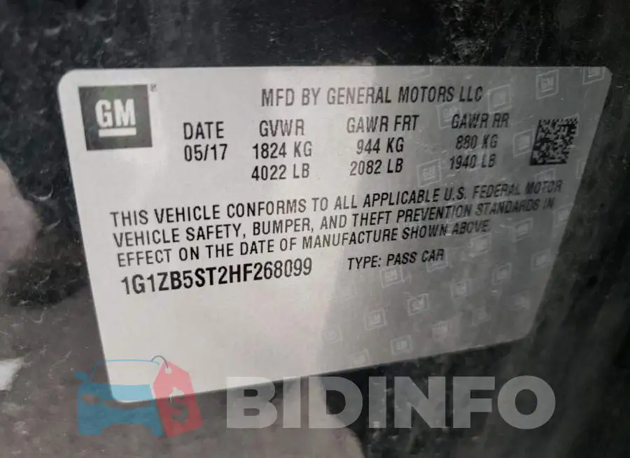 1G1ZB5ST2HF268099 Photo# 10