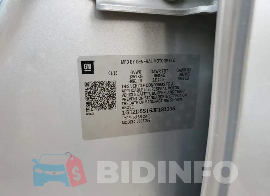 1G1ZD5ST6JF181306 Photo# 10