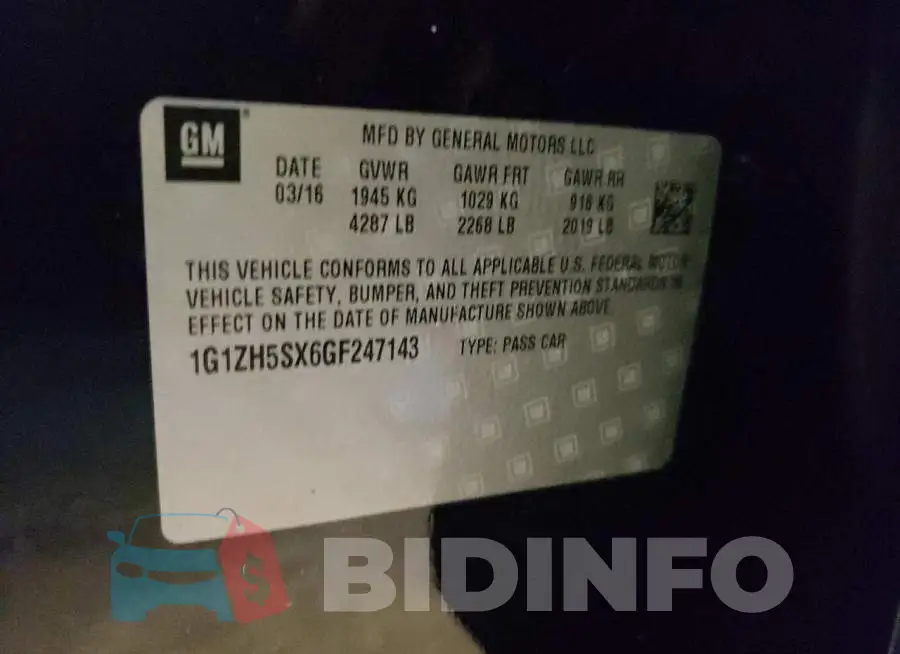 1G1ZH5SX6GF247143 Photo# 10