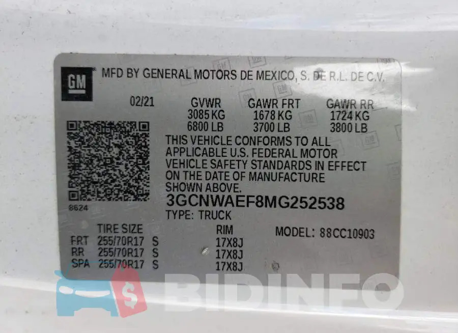 3GCNWAEF8MG252538 Photo# 12