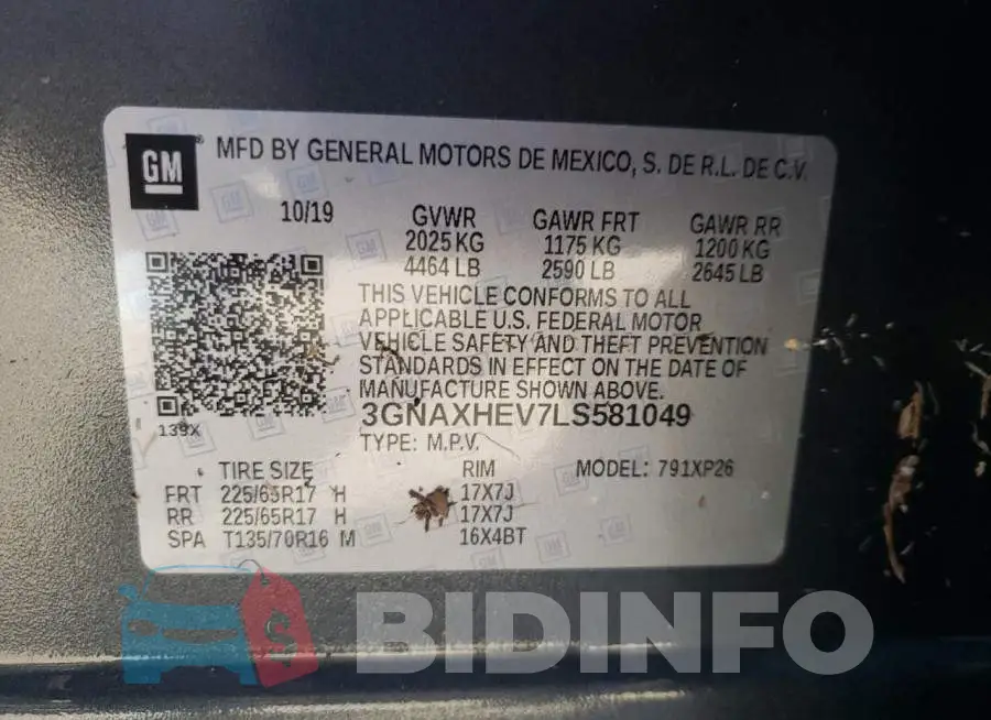 3GNAXHEV7LS581049 Photo# 10